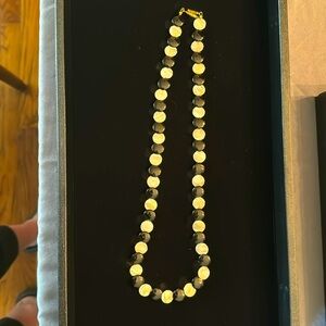 Onyx and abalone necklace